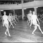 Kvindegymnastik i Fyns Forsamlingshus 1957.